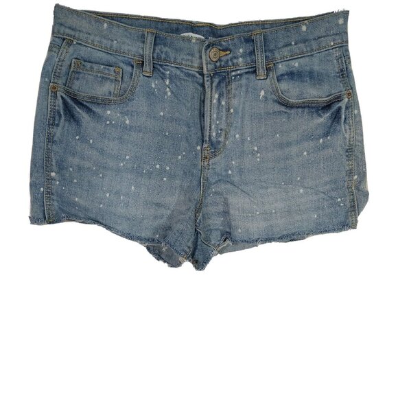 Old Navy Pants - Old Navy Cut Off Boyfriend Bleach Spatter Denim Jean Booty Shorts Women Size 2